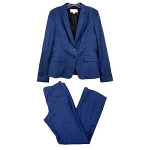 Hugo Boss Blue Wool Blend Blazer and Dress Pants Suit Set | Women’s Size 6